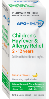 APH Children’s Hayfever & Allergy Relief 2-12 years 100mL LEFT